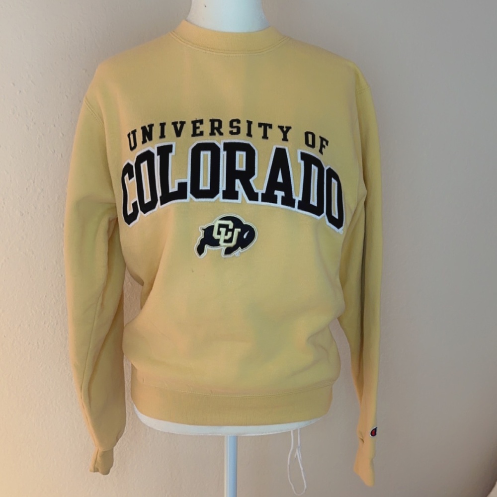 university of Colorado yellow Crewneck